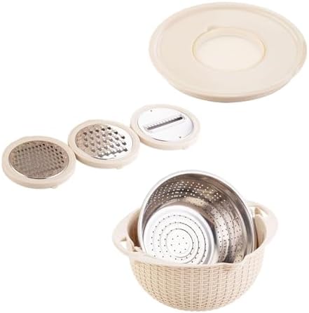 Colander with Mixing Bowl Set for Kitchen Use