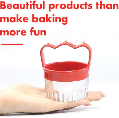 Stainless Steel Biscuit Cutters Set 3 Sizes with Ergonomic Handles
