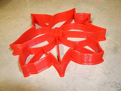 POINSETTIA PLANT Christmas Star Flower Detailed Cookie Cutter Made in USA