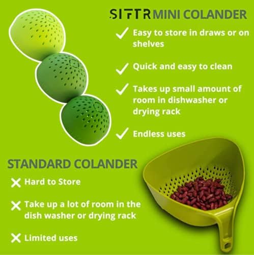 SIFTR Nesting Can Strainer Mini Colander Set
