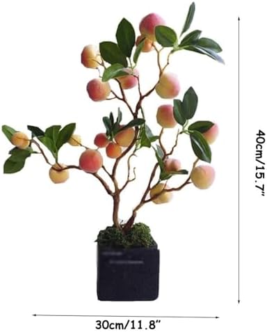 Artificial Peach Tree for Home or Desk Decoration
