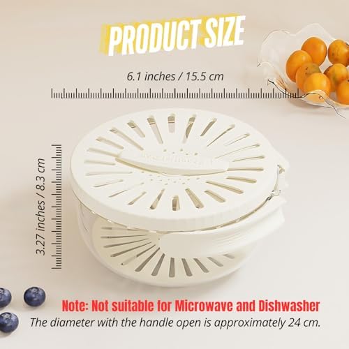 Dual-Purpose Fruit Vegetable Washer with Lid