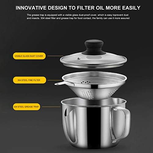 Stainless Steel Fat Separator for Kitchen Use