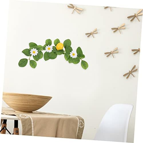 2 Pcs Small Lemon Pendants Fake Vine Plant Summer Garland