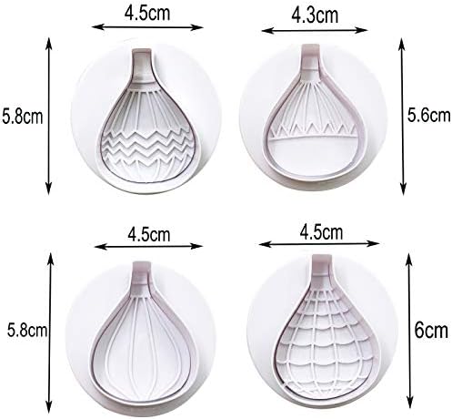 9-Piece Hot Air Balloon Cloud Mold Set For Baking