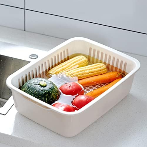 Bydezcon Double-Layer Kitchen Colander Effortless Cooking Made Simple