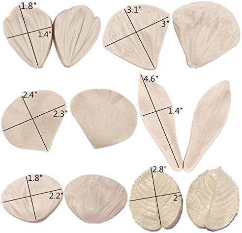 Kulepin 12-Piece Gum Paste Flower Tool Kit