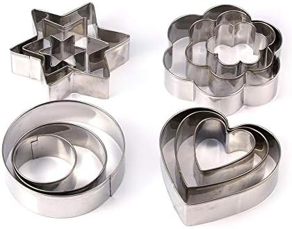 Stainless Steel Baking Tools - Heart Shaped Cookie Cutters for Adults Kids
