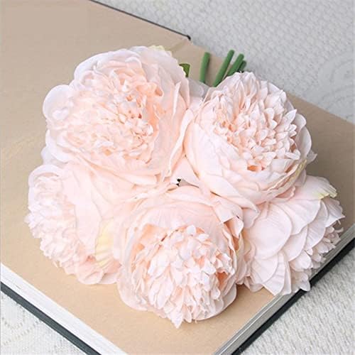 GaRcan White Peonies Pink Roses Artificial Flowers with Pots guarantor artificial bouquets