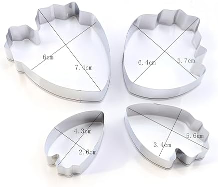 Zavaca 15 Pcs Floral Cookie Cutter Set Rose Peony Ball Shapes