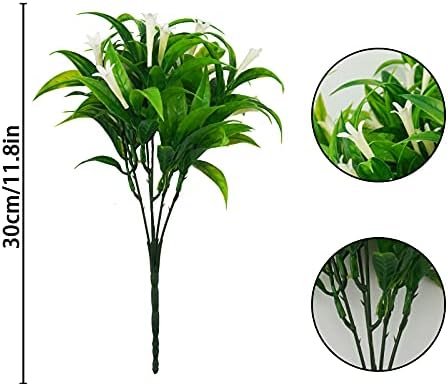 Uieke 6Pcs Outdoor Artificial Plants for Hanging Planters