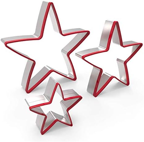 FASAKA Star Cookie Cutters 3-Piece Set