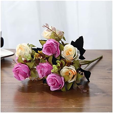 Realistic artificial flowers bouquet