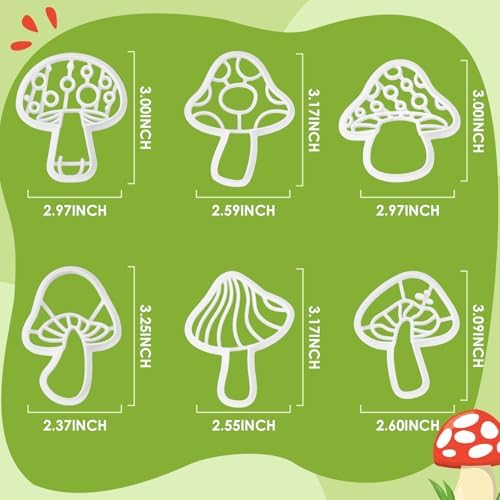 Mushroom Fun in the Kitchen 5 Pcs Spellbound Shapes