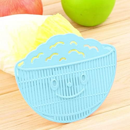 Clip On Strainer for Pots Pans Bowls Blue 13x11x35cm