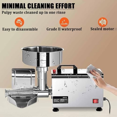 URJWAN Electric Tomato Strainer with Stainless Steel Frame and Pure Copper Motor