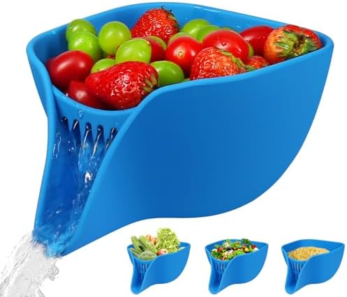 Effortlessly Multifunctional Kitchen Basket Blue