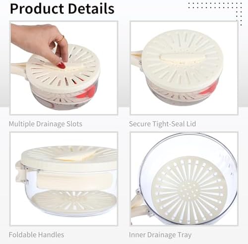 Simple Storage System Organizes and Splits Fruits Vegetables Multifunctional Use