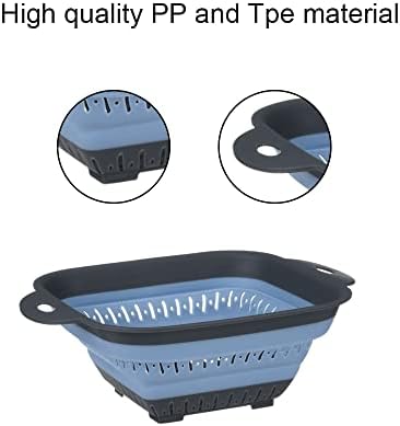 Collapsible Colander Folding Food Strainer for Kitchen Use