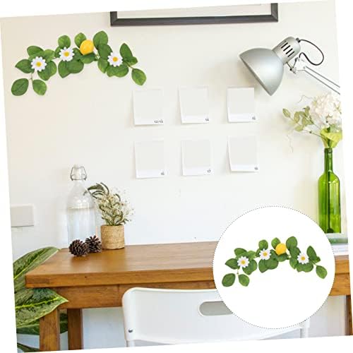 2 Pcs Small Lemon Pendants Fake Vine Plant Summer Garland
