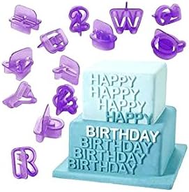 Alphabet and Number Design 40-Piece Cookie Cutter Mold Set