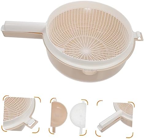 Quick-Strain Kitchen Colander with Drain for Vegetables Fruits