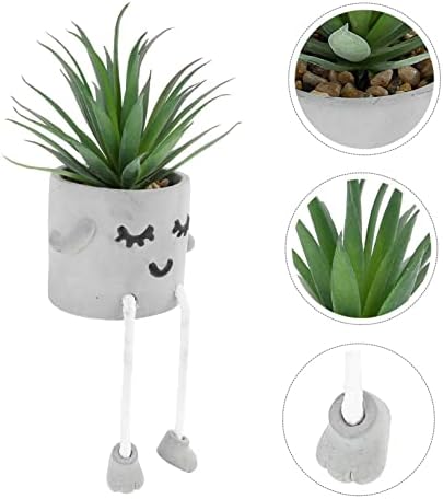 Faux Bonsai Potted Succulents