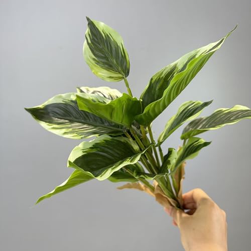 4-Piece Variegated Hosta Artificial Plant