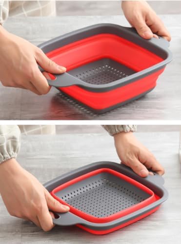 NIWWIN Foldable Kitchen Strainer Non-Stick BPA-Free