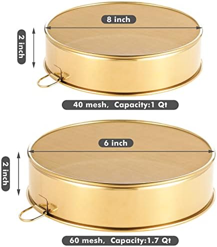 Fast and Durable Strainer Set for Bakers and Chefs
