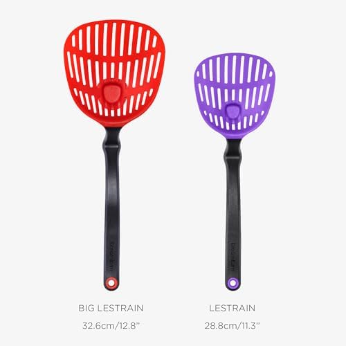 Drip-Catching Sit-Up Slotted Cooking Spoon - 11 Purple