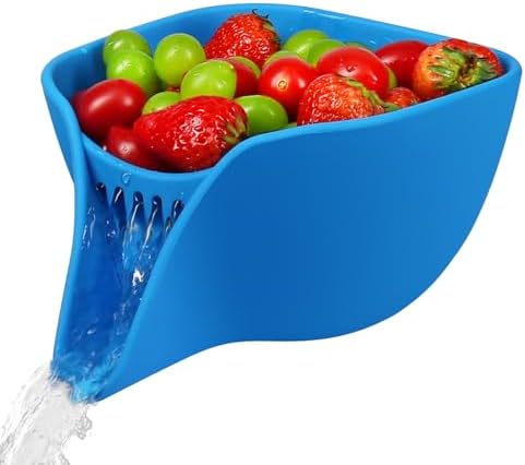 Effortlessly Multifunctional Kitchen Basket Blue