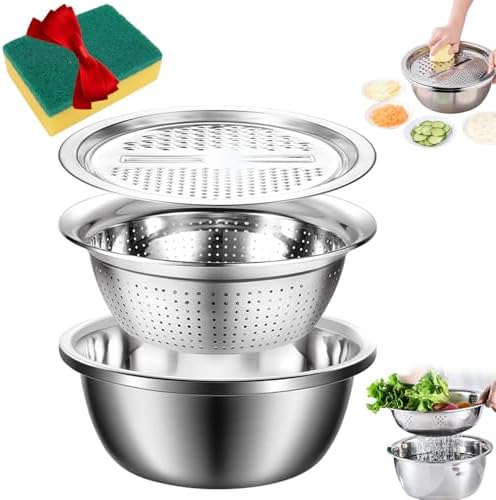 Multifunctional Stainless Steel Basin 3-in-1 Design