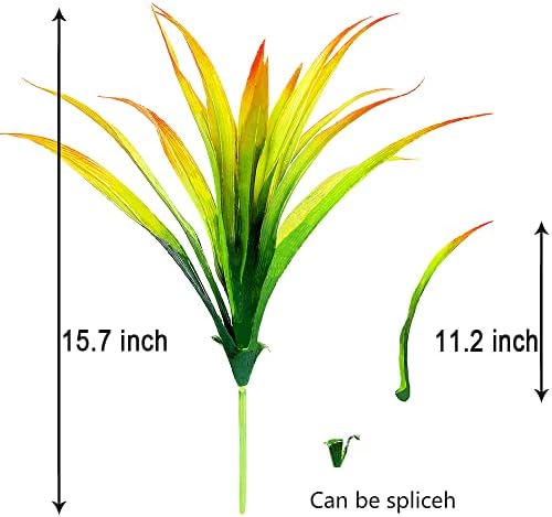 CLONG Fake Grass Outdoor Plant UV Resistant Fake Bushes