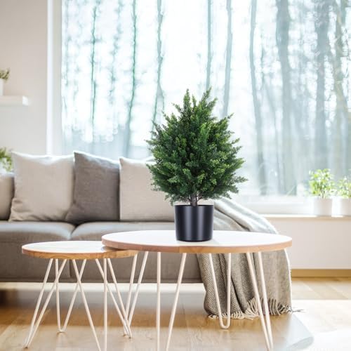 2165 Artificial Cedar Topiary Set of 2