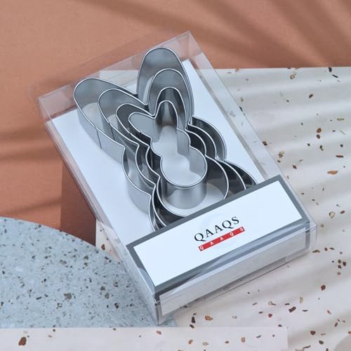 Stainless Steel Easter Bunny Cookie Cutters Set - 4 Piece