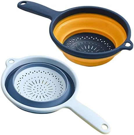 Eioflia Collapsible Kitchen Colander with Handle for Fruits Vegetables