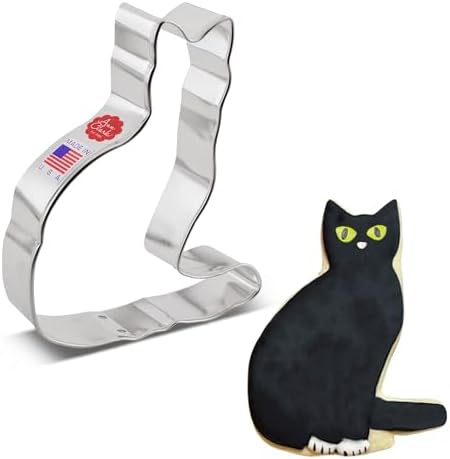Distinctly Curious Curled Cat Cookie Cutter Made for Makers and Moods