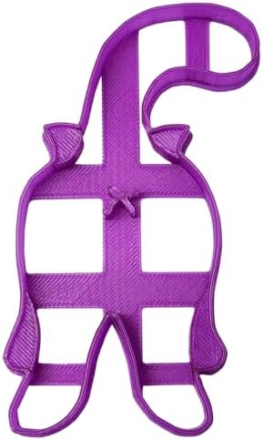 Creative Baking Tool 3D Cat Butt Cookie Cutter Purple Durable