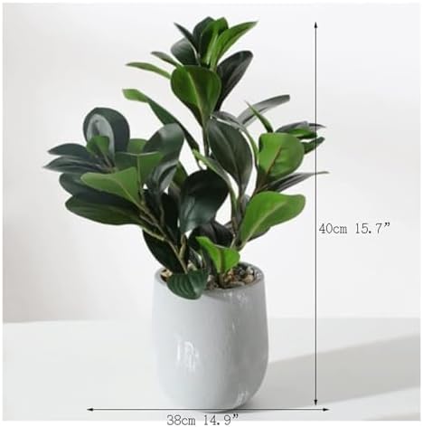 Eco-Friendly Artificial Tree - Fake Plastic Leaves for Home Office More