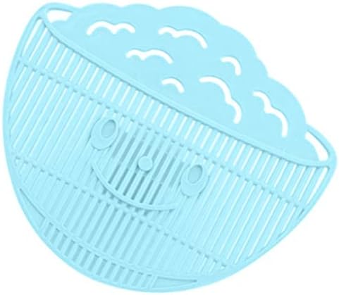 Clip On Strainer for Pots Pans Bowls Blue 13x11x35cm