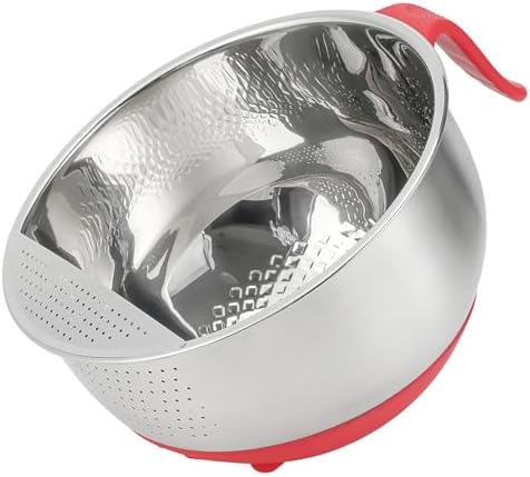 Stainless Steel Rice Washer Strainer Bowl
