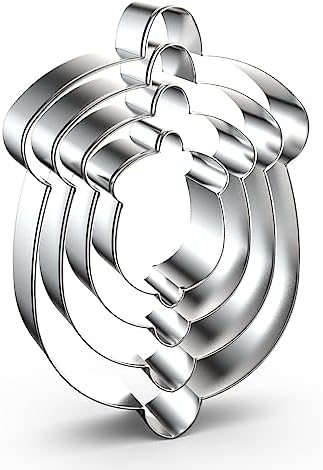 Acorn Cookie Cutter Set - 4 Pieces Stainless Steel