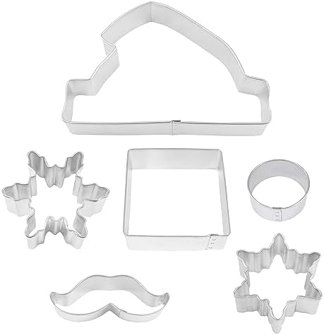 R M International Santa Cookie Cutter Set Gray