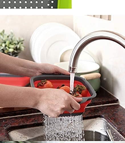 Premium Collapsible silicone colander set Durable dishwasher-safe for Kitchen Travel