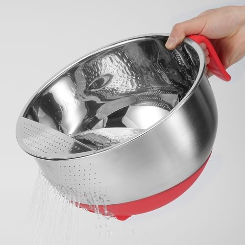 Stainless Steel Rice Washer Strainer Bowl