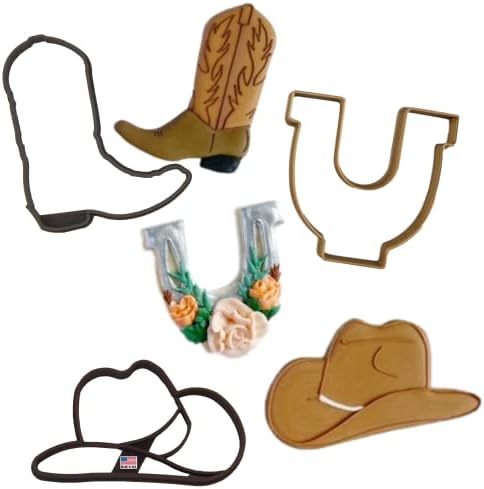 Cowboy Cookie Cutters Set