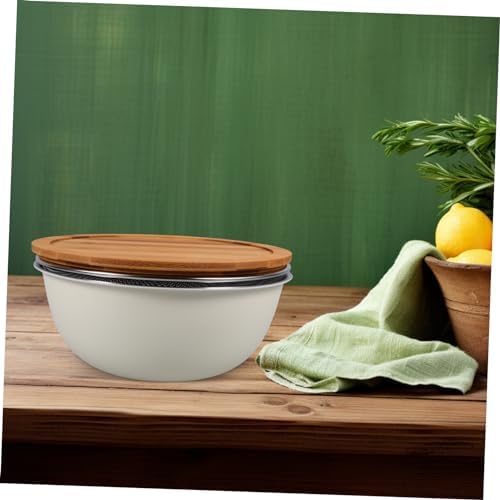 HOLIDYOYO 1 Set Stainless Steel Food Strainer with Bowl