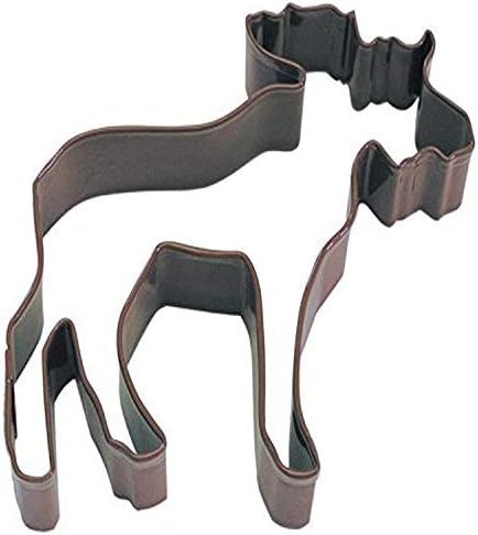 RM Polyresin Coated Moose Cookie Cutters 4-Inch Brown