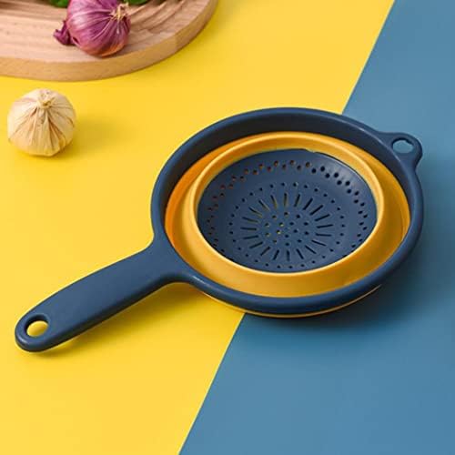 Eioflia Collapsible Kitchen Colander with Handle for Fruits Vegetables